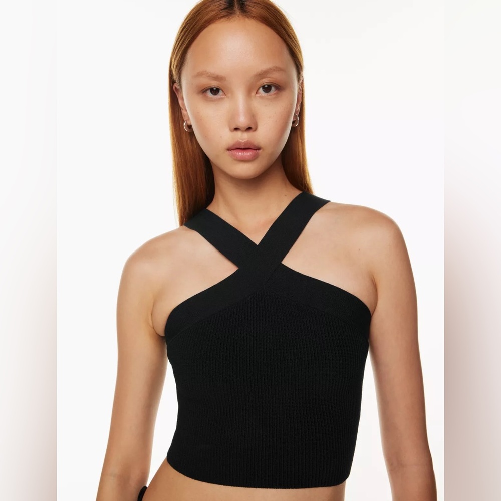 aritzia babaton bodycon top - black large
